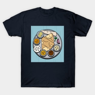 Thali Indian food on a platter T-Shirt